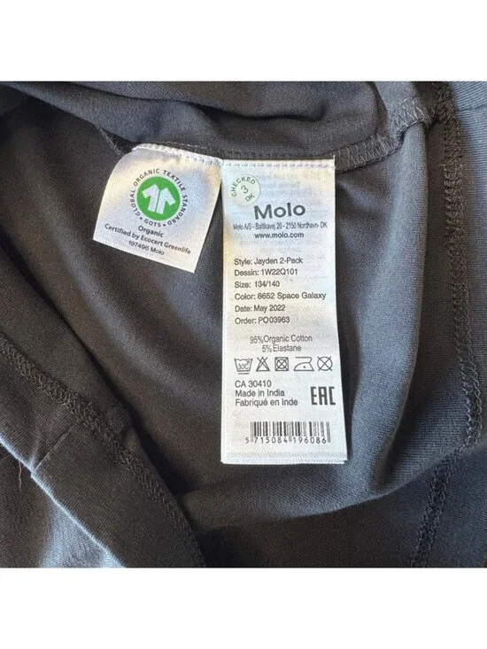 MOLO Jayden Tank Top Boys 9-10 134/140 Charcoal Gray Organic Cotton NWT NEW - Picture 4 of 5